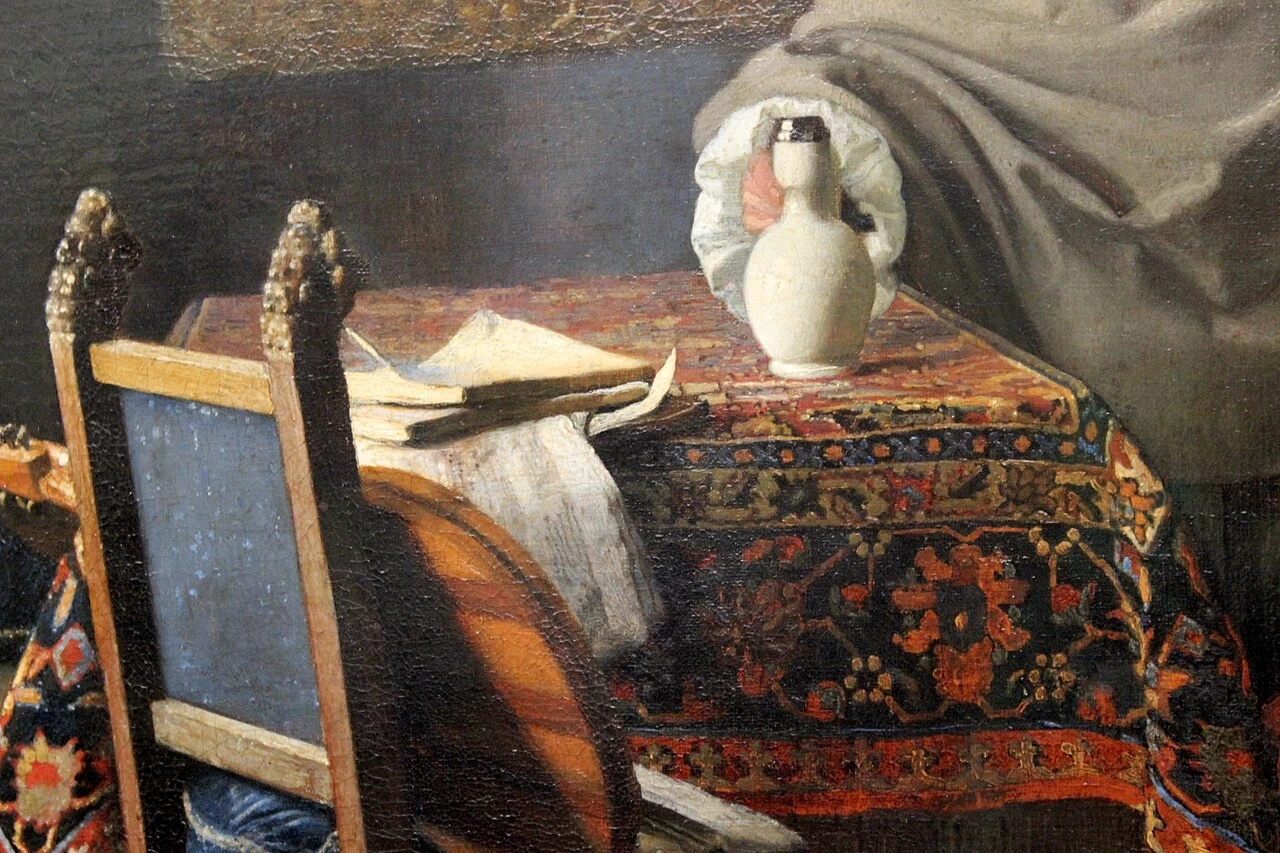 Il bicchiere di vino - Staatliche Museen zu Berlin, dettaglio